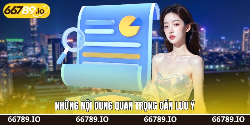 Những nội dung quan trọng cần lưu ý